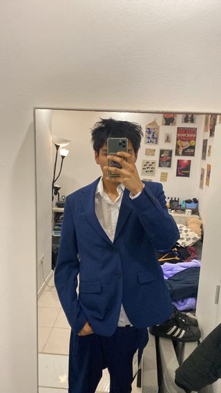 Traje Zara Azul Marino