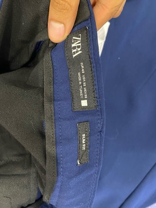 Traje Zara Azul Marino