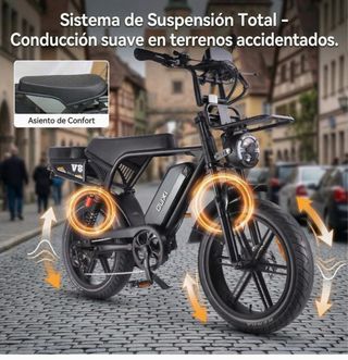 Bicicleta Eléctrica OUXI V8 Negra