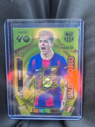 Cromo Pedri FC Barcelona Panini Balón de Oro