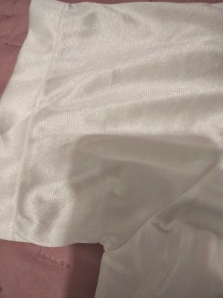 Camicia da notte bianca in raso
