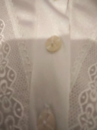 Camicia da notte bianca in raso
