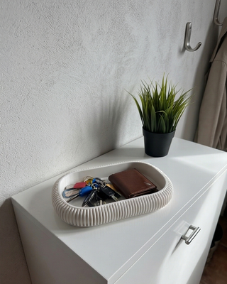 Bandeja Decorativa Minimalista Blanca