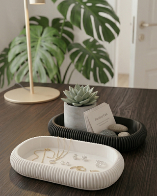 Bandeja Decorativa Minimalista Blanca