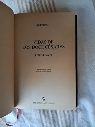 Vidas de Los doce cesares libros 4 a 8