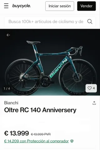 Bianchi Oltre RC 140 Aniversario Tope Gama