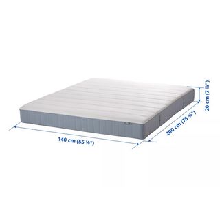 Cama doble Ikea: estructura, colchón y somier