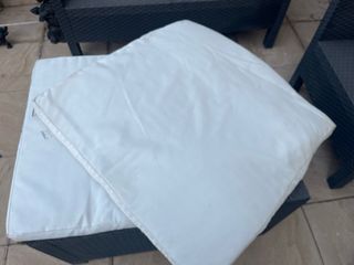 Cojines Rinconera/Sofá Exterior Blancos