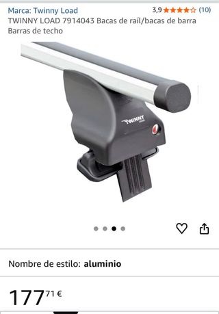 Barras de techo Baca Fiat 500 / 500L