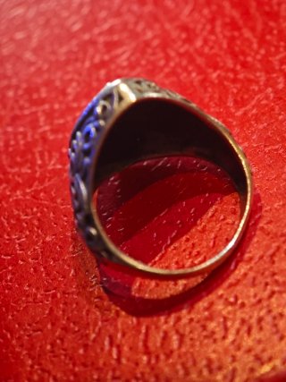 Anello Argento con disegno floreale