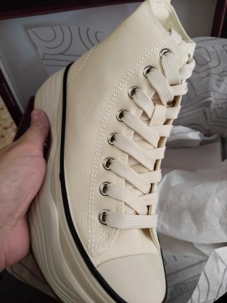 Bosanova Zapatillas Beige Plataforma Talla 36