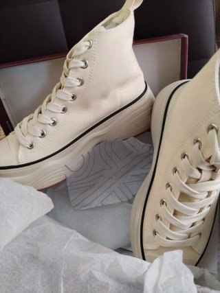 Bosanova Zapatillas Beige Plataforma Talla 36