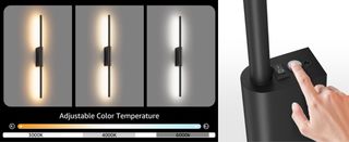 Lámparas pared LED modernas negras SIN ESTRENAR