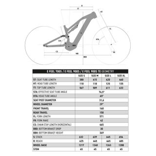 Bicicleta MTB All-Mountain E-Feel 700 S Eléctrica