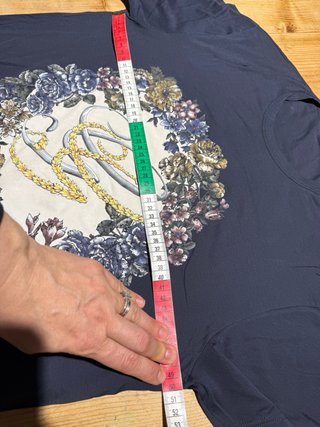 T-shirt Gucci Uomo Floreale Monogram Blu