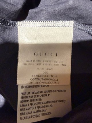 T-shirt Gucci Uomo Floreale Monogram Blu