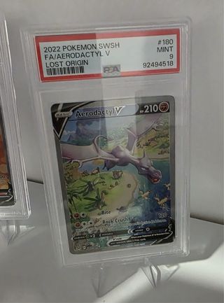 Carta Pokémon Aerodactyl V Lost Origin PSA 9