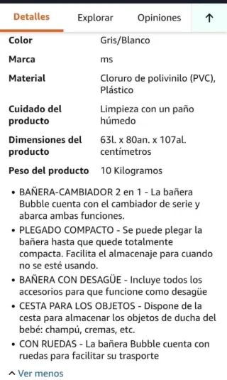 Bañera con cambiador bebé con estampado infantil