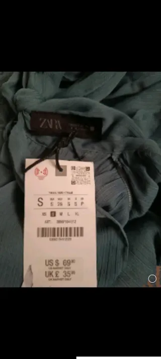 Vestido mini verde azulado