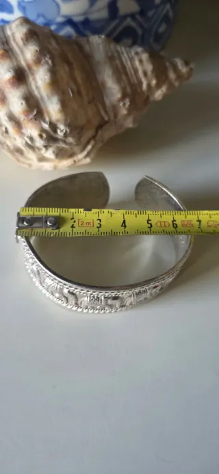 Brazalete de plata vintage elefantes