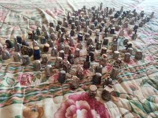 Lote 149 dedales metálicos coleccionables