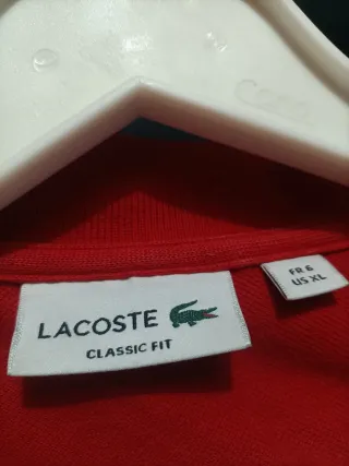 Polo Lacoste Hombre Talla XL Roja