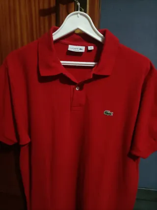 Polo Lacoste Hombre Talla XL Roja