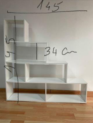 Estantería Escalera Blanca