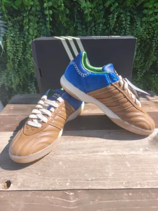 Zapatillas Adidas samba Marrones y Azules