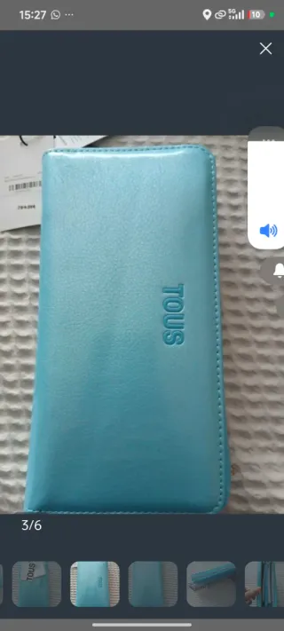 Cartera Tous Azul Turquesa Nueva, original,