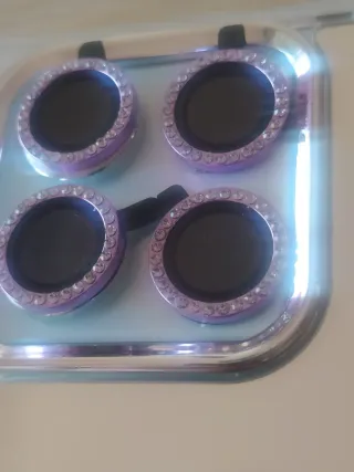 4 Protectores de lente de camara ,vidrio templado