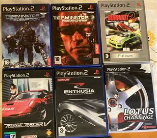 Lote 6 Juegos PS2: Carreras y Acción. Cada uno 5 e