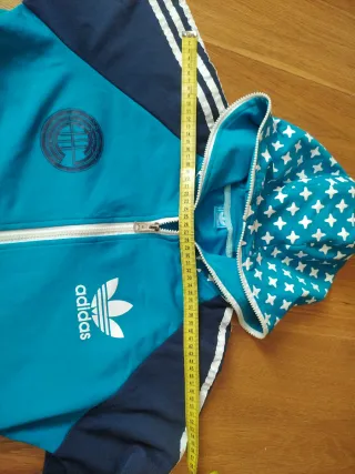 Felpa Adidas vintage con cappuccio e zip
