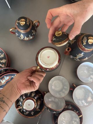 Servicio de té porcelana china año 1920/45