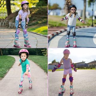 Patines 4 Ruedas Diseño Arcoíris