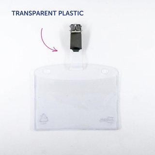 Avery 4822 Kit Portabadge con Clip, Senza PVC 25pz