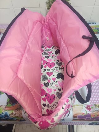 Transportín perro pequeño estampado corazones