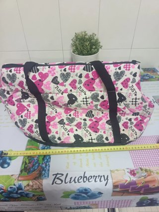 Transportín perro pequeño estampado corazones