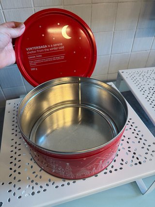 Scatola rotonda vintage IKEA VINTERSAGA