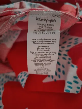 Funda Nórdica 90 El Corte Inglés Flores Rojas
