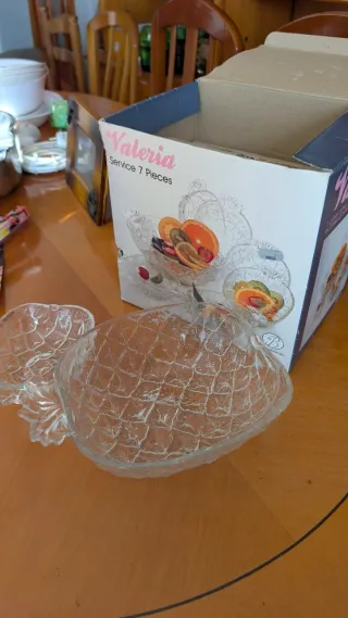 Juego 7 Piezas Valeria Cristal Frutero
