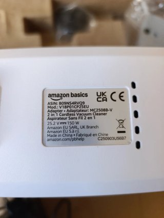 Aspiradora Amazon Basics 25.2V