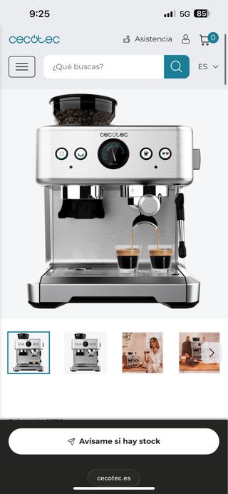 Cafetera Cecotec Power Espresso 20 Barista