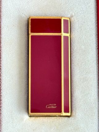 Mechero de lujo Cartier “Must de Cartier”Laca 1970