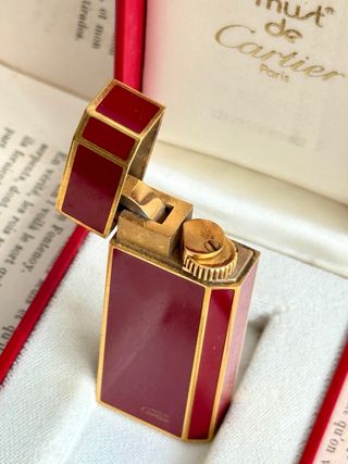 Mechero de lujo Cartier “Must de Cartier”Laca 1970