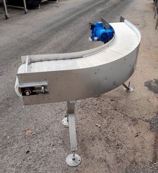 Cinta transportadora inox intralox curva 90°