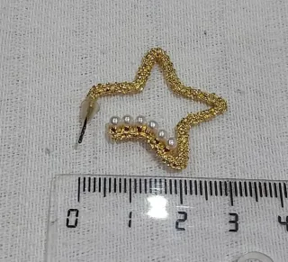 Lote de 3 pares de pendientes de acero.