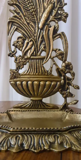 Portaombrelli bronzo vaso mediceo spighe di grano