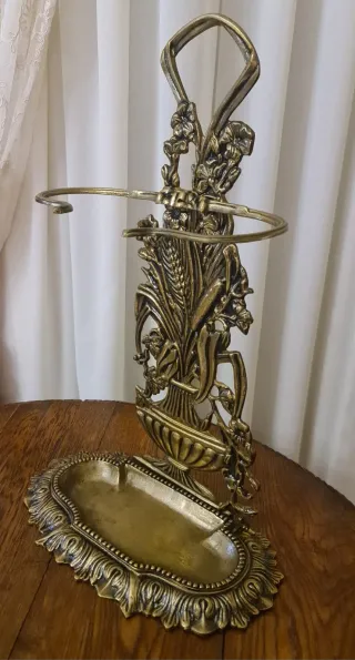 Portaombrelli bronzo vaso mediceo spighe di grano