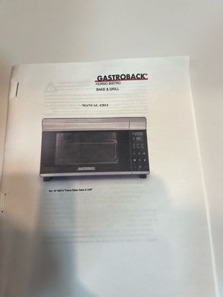 Horno Tostador Gastroback
